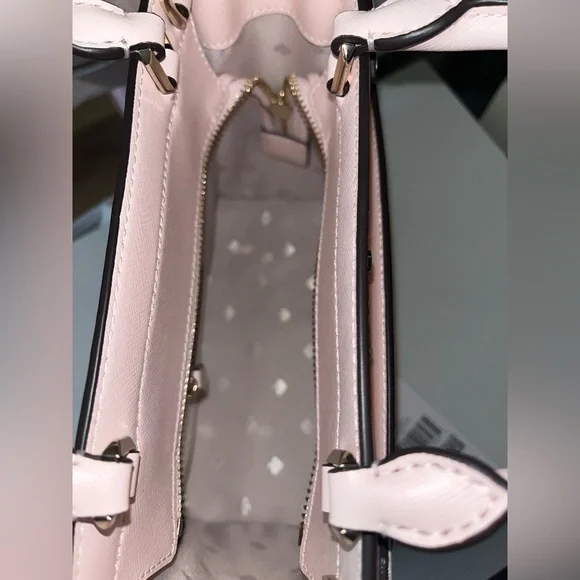 Kate Space Staci Heart Studded Satchel Bag with Cardholder and Wristlet - Picture 7 of 16